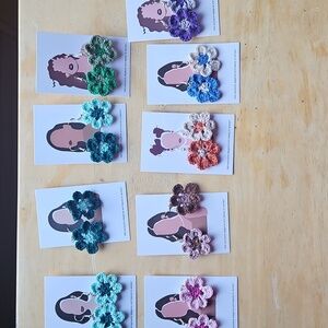 CROCHET HANDMADE EARRINGS, Price Is For One Pair